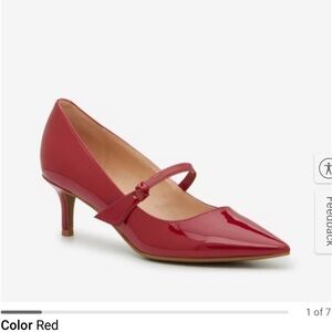 Bandolino Red Patent Heels with Strap